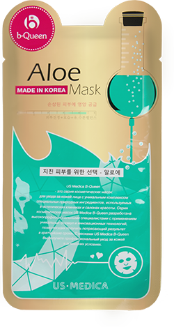 Маска для лица с экстрактом алоэ US MEDICA Aloe Mask